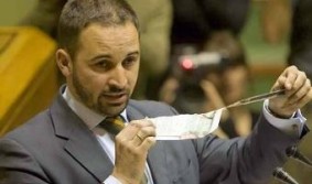 Santiago Abascal cuando rompÃ­a la papeleta separatista de Ibarretxe
