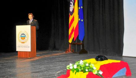 Jorge Campos durante el acto. | Alberto Vera