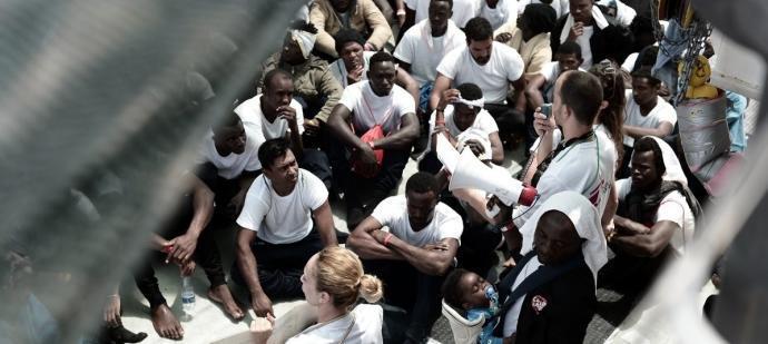 Barco Aquarius refugiados